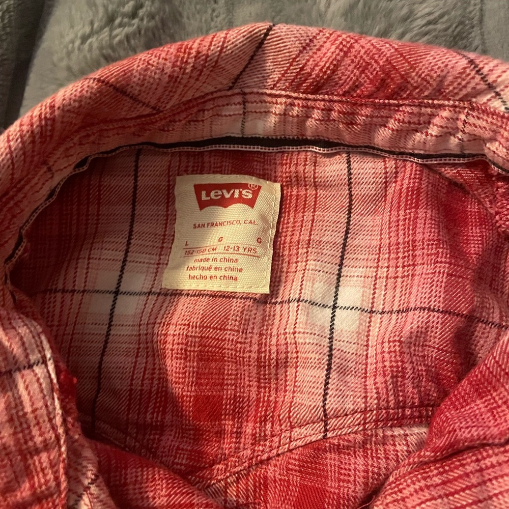 Levi’s girls large button flannel.